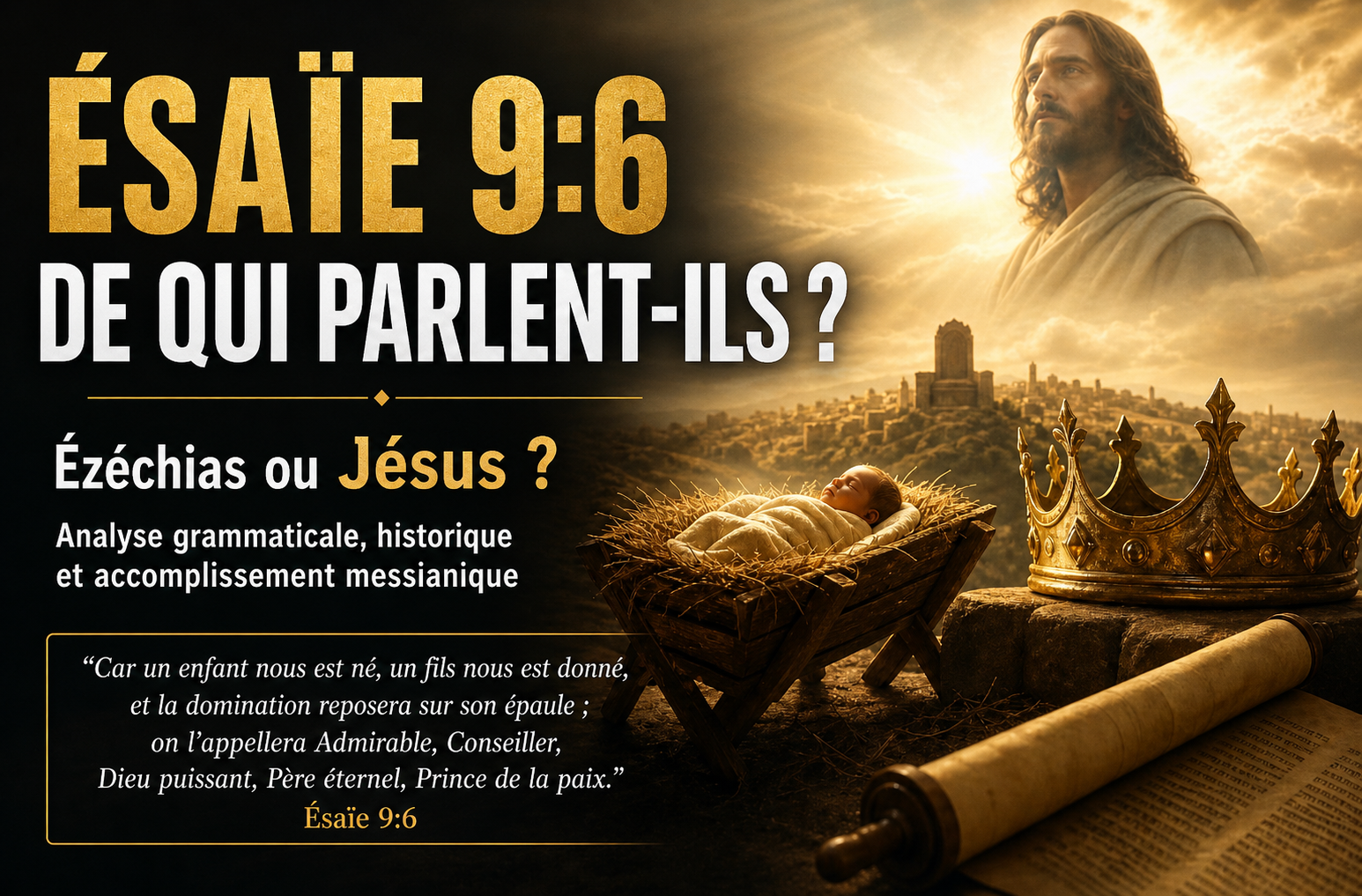 Ésaïe 9:6–7 : Ézéchias ou Jésus ? Analyse grammaticale, historique et messianique