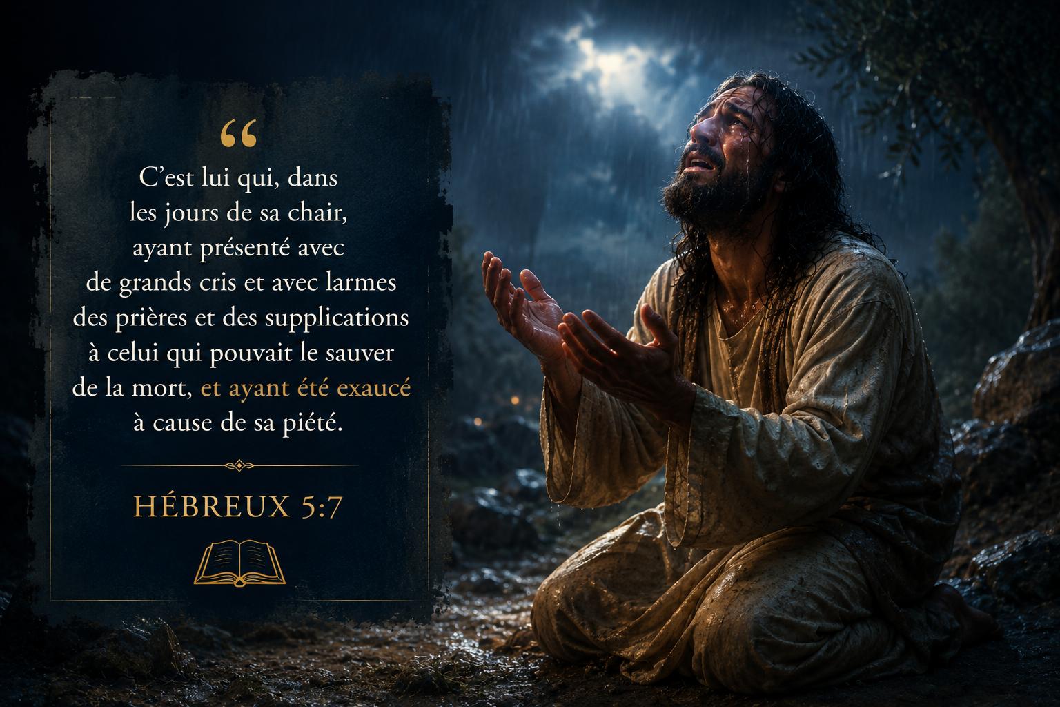 Hébreux 5:7 prouve-t-il que Jésus n’est pas mort sur la croix ?